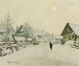 Max Clarenbach - Dorfstrasse im Winter, 58787-15, Van Ham Kunstauktionen