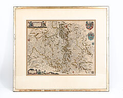 Deutschland - Karte von Hessen und Familienportraet, 68008-495, Van Ham Kunstauktionen