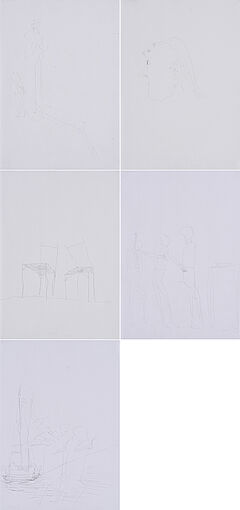 Felix Droese - Konvolut von 5 Zeichnungen, 69500-50, Van Ham Kunstauktionen