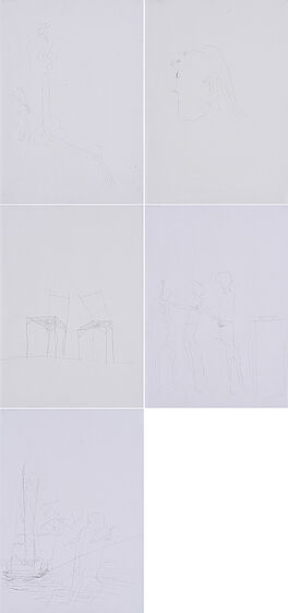 Felix Droese - Konvolut von 5 Zeichnungen, 69500-50, Van Ham Kunstauktionen