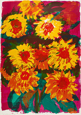 Rainer Fetting - Sonnenblumen, 77737-12, Van Ham Kunstauktionen