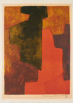 Serge Poliakoff - Composition orange et verte, 70037-5, Van Ham Kunstauktionen