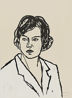 Stephan Balkenhol - Frau mit weisser Bluse, 70650-4, Van Ham Kunstauktionen