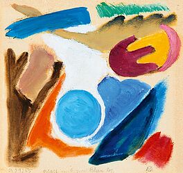 Gabriele Muenter - Blatt mit zwei Blau b, 56629-1, Van Ham Kunstauktionen