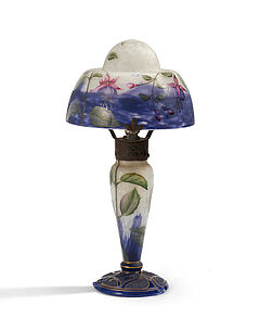 Daum Freres - Tischlampe mit traenenden Herzen, 65452-31, Van Ham Kunstauktionen