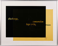 Joseph Kosuth - Discharge - conversion lege artis, 75280-48, Van Ham Kunstauktionen