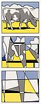 Roy Lichtenstein - Cow Triptych Cow Going Abstract, 75048-1, Van Ham Kunstauktionen