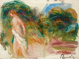 Pierre-Auguste Renoir - Esquisse de nu Femme nue dans un paysage, 56682-1, Van Ham Kunstauktionen