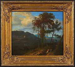 Johannes Glauber - Italienische Landschaft am See, 76678-2, Van Ham Kunstauktionen
