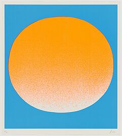 Rupprecht Geiger - Orange auf blau, 69760-3, Van Ham Kunstauktionen