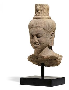 Bedeutende Bueste des Bodhisattva Avalokiteshvara, 66964-3, Van Ham Kunstauktionen