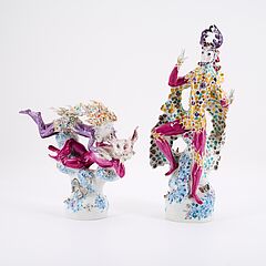 Meissen - Titania und Zettel und Oberon aus Shakespeares Ein Sommernachtstraum, 81826-2, Van Ham Kunstauktionen