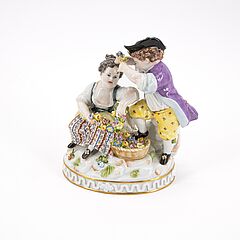 Meissen - Zwei Kinder mit Blumengirlanden, 76933-10, Van Ham Kunstauktionen