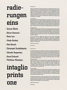 Mappenwerk - Radierungen Eins - intaglio prints one, 300001-543, Van Ham Kunstauktionen