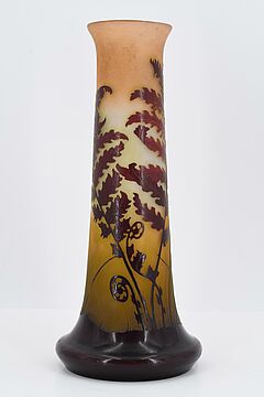 Emile Galle - Vase mit Farndekor, 70216-34, Van Ham Kunstauktionen
