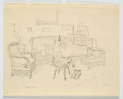 George Grosz - Thorn Wohnstube der Mutter im Offizierscasino, 81266-6, Van Ham Kunstauktionen