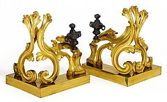 Paris - Paar Kaminboecke Style Louis XV, 58709-23, Van Ham Kunstauktionen