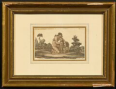 Verschiedene Kuenstler - Knvolut mit vier Graphiken nach unterschiedlichen Kuenstlern ua nach Adriaen Ostade und Daniel Hopfner, 75365-6, Van Ham Kunstauktionen