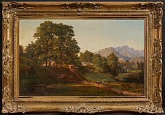 Louis Gurlitt - Voralpenlandschaft mit mächtigen Eichen, 81591-1, Van Ham Kunstauktionen