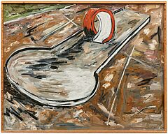 Werner Buettner - Probleme des Minigolfs in der europaeischen Malerei Nr 1, 81944-2, Van Ham Kunstauktionen