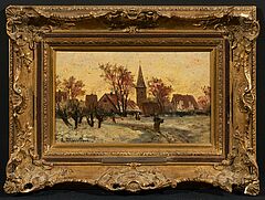 Ludwig Munthe - Dorf im Winter, 75878-28, Van Ham Kunstauktionen