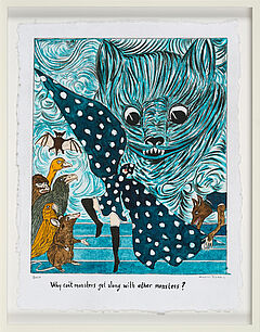 Marcel Dzama - Why cant monsters get along with other monsters, 77669-307, Van Ham Kunstauktionen