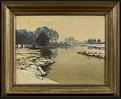 Max Clarenbach - Wintertag in den Erftauen, 75768-1, Van Ham Kunstauktionen