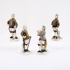 Meissen - Gruppe von vier Bergmannfiguren, 81219-1, Van Ham Kunstauktionen