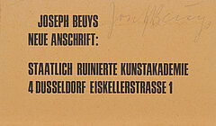 Joseph Beuys - Neue Anschrift, 65546-153, Van Ham Kunstauktionen