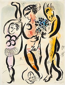 Marc Chagall - Les trois acrobates, 57379-11, Van Ham Kunstauktionen
