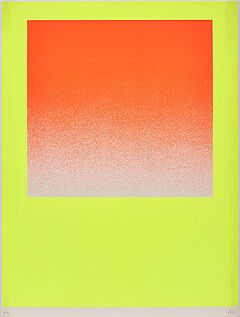 Rupprecht Geiger - Leuchtrot-orange auf leuchtgelb, 73288-86, Van Ham Kunstauktionen