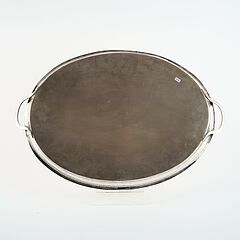 Deykin  Harrison - Ovales Victoria Tablett mit ausgestelltem Galerierand, 81546-9, Van Ham Kunstauktionen