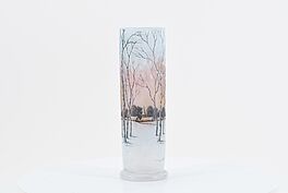 Daum Freres - Kleine Vase mit Winterlandschaft, 73988-3, Van Ham Kunstauktionen