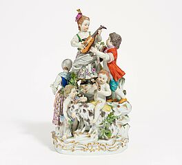 Meissen - Grosse Gruppe musizierender Kindern, 73219-3, Van Ham Kunstauktionen