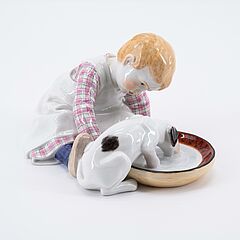 Meissen - KLEINER JUNGE MIT HUND, 75863-56, Van Ham Kunstauktionen