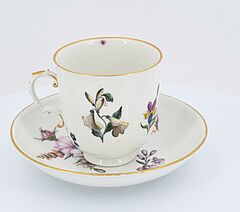 Meissen - Tasse und Untertasse mit Fruechten und Insekten, 73258-11, Van Ham Kunstauktionen