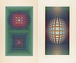 Victor Vasarely - Konvolut von 2 Serigrafien, 75371-5, Van Ham Kunstauktionen