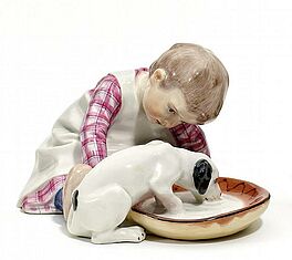 Meissen - Junge mit Hund, 56049-50, Van Ham Kunstauktionen