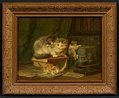 Henriette Ronner-Knip - Katzenmutter mit Kitten, 70614-1, Van Ham Kunstauktionen