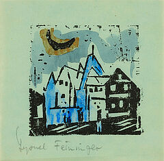 Lyonel Feininger - Gebaeude mit Mondsichel, 80768-23, Van Ham Kunstauktionen