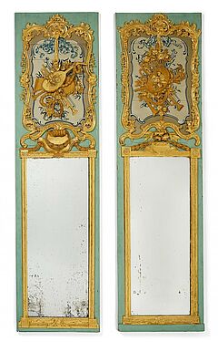 Zwei grosse und prachtvolle Rokoko Spiegel Paneele, 56525-5, Van Ham Kunstauktionen