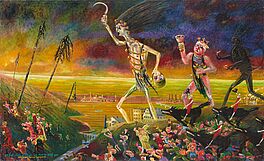 Blalla W Hallmann - Dreht euch nicht um der Horla geht rum oder Ritter Tod und Teufel sind los, 81605-6, Van Ham Kunstauktionen