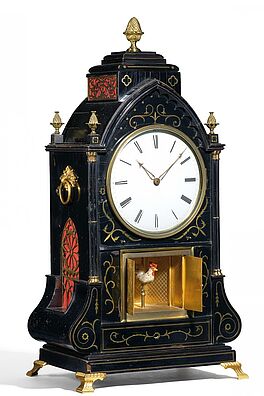 London - Bracket Clock mit Carillon und Vogelautomat, 64504-4, Van Ham Kunstauktionen