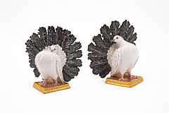 Nymphenburg - Ein Paar Pfauentauben, 73793-10, Van Ham Kunstauktionen