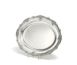 Paul Storr - Grosse George III Platte mit Wappengravur, 81600-14, Van Ham Kunstauktionen