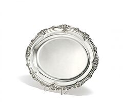 Paul Storr - Grosse George III Platte mit Wappengravur, 81600-14, Van Ham Kunstauktionen