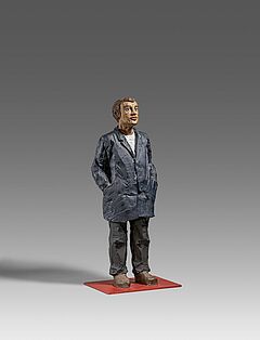 Stephan Balkenhol - Mann mit blauer Jacke, 69500-11, Van Ham Kunstauktionen