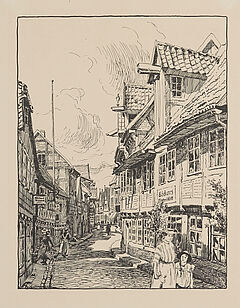 Friedrich Kallmorgen - Konvolut aus 5 Druckgraphiken Die Elbe bei Altona Spitzbergen Mausi zeichnet in Grossvaters Atelier Sonnenglanz und Strassenansicht, 69447-126, Van Ham Kunstauktionen