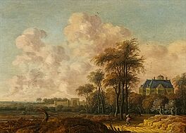 Jacob van der Croos - Landschaft mit Blick auf Huis Ten Bosch , 300012-9, Van Ham Kunstauktionen