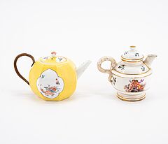 1 Kanne mit Fonddekor 2 Tassen ein Kaennchen, 76821-242, Van Ham Kunstauktionen